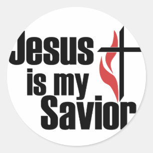 Jesus is my Saviour Classic Round Sticker