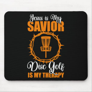 Jesus Is My Saviour Disc Golf Therapy Disc Golf De Mouse Mat