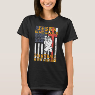 Jesus Is My Saviour Paintball Is My Therapy Hoodie T-Shirt
