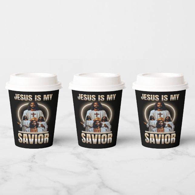 Jesus Is My Saviour Paper Cups (Multi)