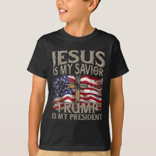 Jesus Is My Saviour Trump Is My President 2024 T-Shirt