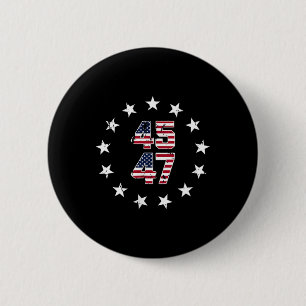 Jesus Is My Saviour Trump Is My President American 6 Cm Round Badge