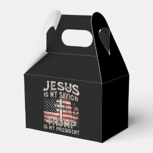 Jesus Is My Saviour Trump Is My President American Favour Box