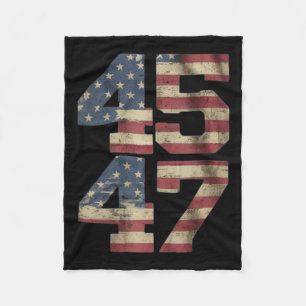Jesus Is My Saviour Trump Is My President American Fleece Blanket