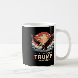 Jesus Is My Saviour Trump Is My President Biblical Coffee Mug