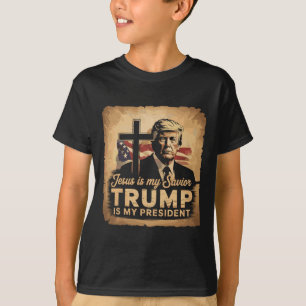 Jesus Is My Saviour Trump Is My President Biblical T-Shirt