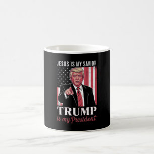 Jesus Is My Saviour Trump Is My President Election Coffee Mug
