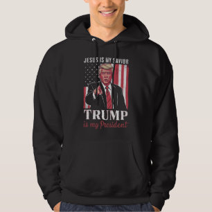 Jesus Is My Saviour Trump Is My President Election Hoodie