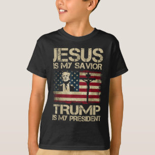 Jesus Is My Saviour Trump Is My President Trump 2 T-Shirt
