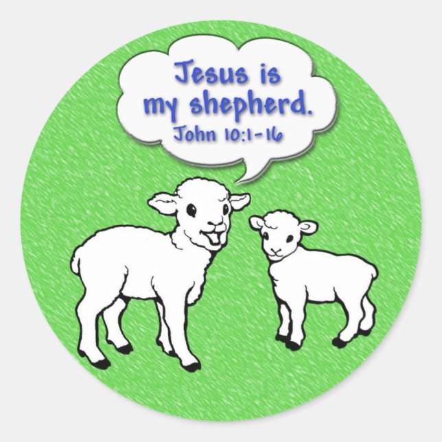 Jesus is My Shepherd Sticker (Front)