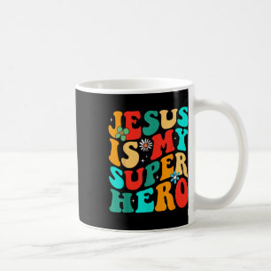 Jesus Is My Superhero Christian Religious T-shirt. Coffee Mug