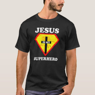 Jesus Is My Superhero Cute Powerful Christian Ame T-Shirt
