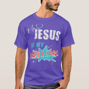 Jesus Is My Superhero Cute Powerful Christian  T-Shirt