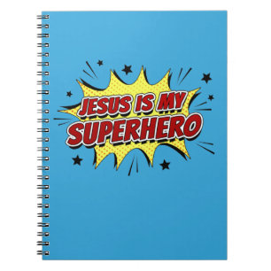 Jesus is My Superhero Kids & Adult Christian Faith Notebook