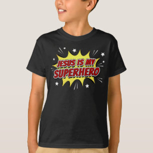 Jesus is My Superhero Kids & Adult Christian Faith T-Shirt