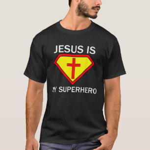 Jesus is my Superhero Shirt Religious God Super He