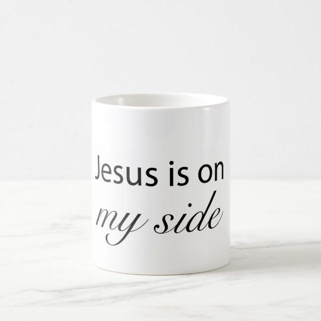 Jesus is on My Side Coffee Mug (Center)