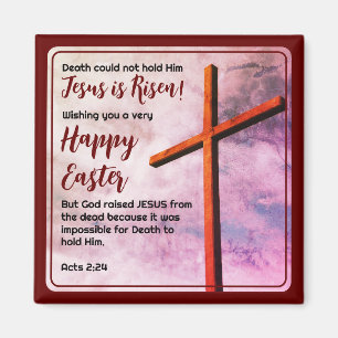 JESUS IS RISEN Christian Easter Favour Magnet