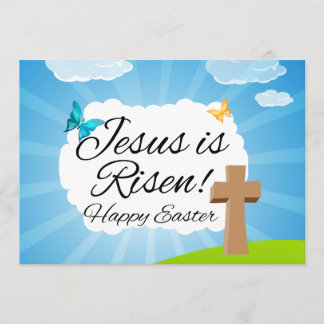 Jesus is Risen, Christian Easter Invitation