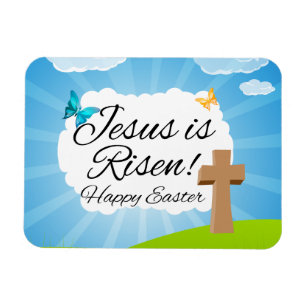 Jesus is Risen, Christian Easter Magnet