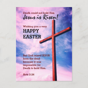 Jesus is Risen HAPPY EASTER Customised Holiday Postcard