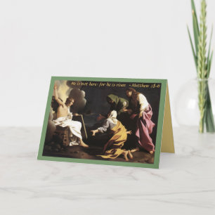 Jesus is Risen Painting,Religious Christian Easter Holiday Card