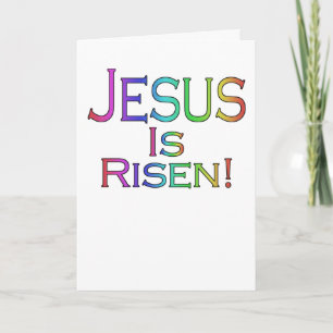 Jesus Is Risen! (rainbow) easter card