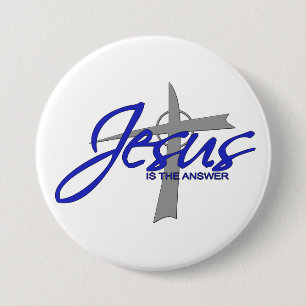 Jesus is the Answer 7.5 Cm Round Badge