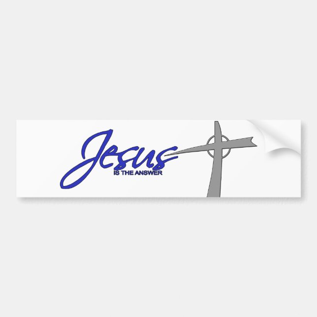 Jesus is the Answer Bumper Sticker (Front)