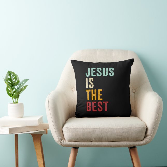 JESUS is The Best – Kids & Adult Christian Faith  Cushion (Chair)