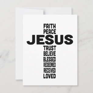 Jesus is the centre cross design  card