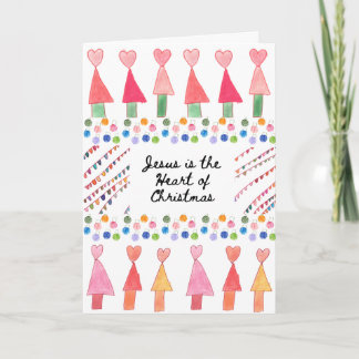 Jesus is the Heart of Christmas Card