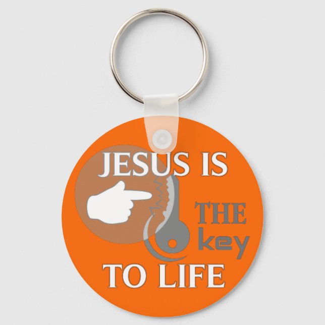 JESUS IS THE KEY TO LIFE KEY RING (Front)