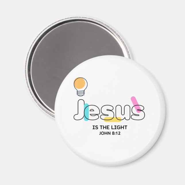 Jesus is the light Magnet (Front/Back)