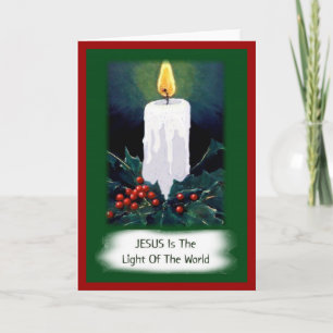 Jesus Is The Light Of The World: Christmas Holiday Card