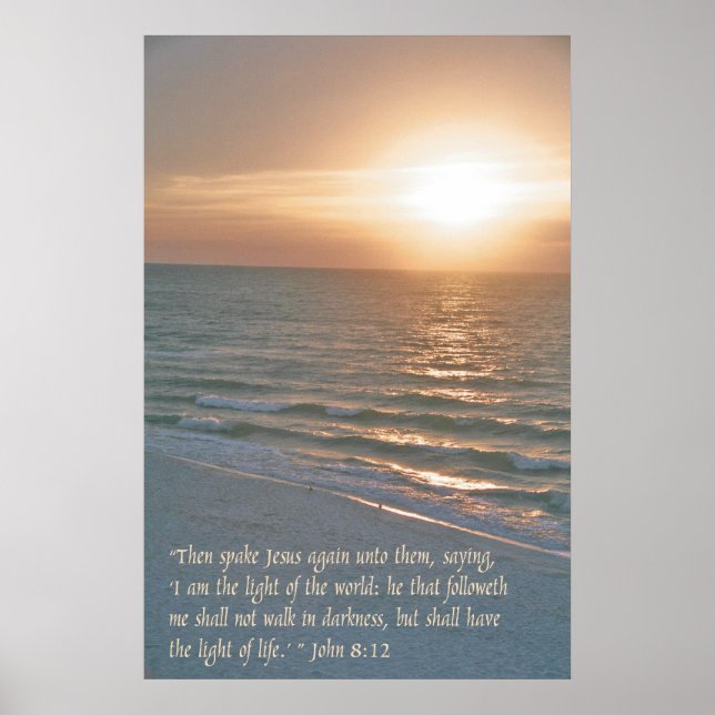 Jesus is the light of the world poster (Front)