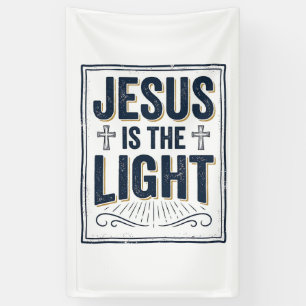 Jesus Is The Light Vintage Christian Shirt Banner