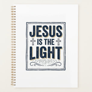 Jesus Is The Light Vintage Christian Shirt Planner