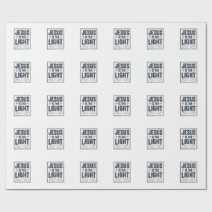 Jesus Is The Light Vintage Christian Shirt Wrapping Paper