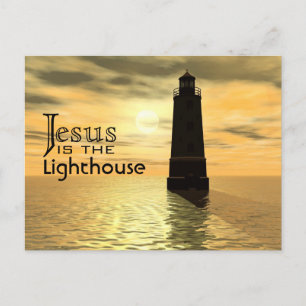 Jesus is the Lighthouse Postcard
