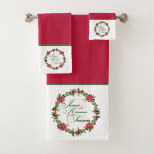 Jesus is the reason bath towel set