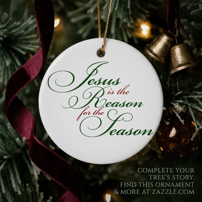 Jesus is the reason ceramic tree decoration (Creator Uploaded)