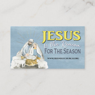 Jesus Is The Reason Christian Bible Quote Business Card