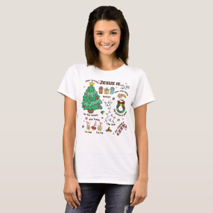 Jesus Is the Reason Christian Christmas  T-Shirt