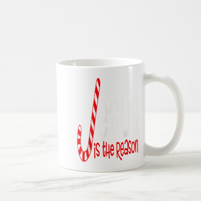 Jesus Is The Reason Christian Religious Christmas  Coffee Mug (Right)