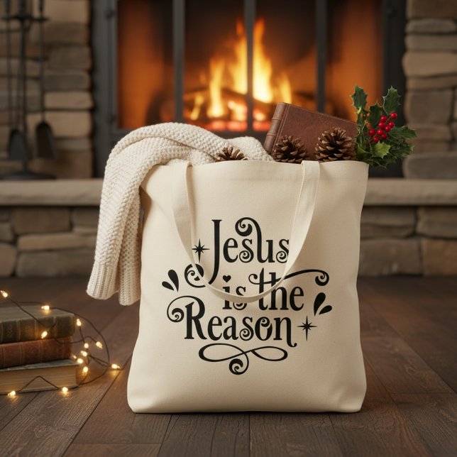 Jesus is the Reason Christian Tote Bag (Jesus is the Reason Christian Tote Bag)