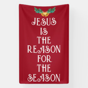 JESUS IS THE REASON CHRISTMAS DOOR BANNER