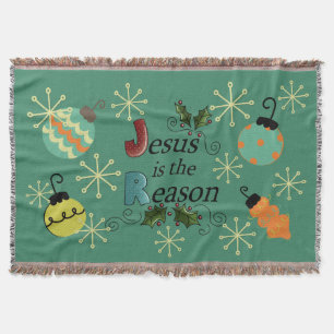 Jesus is the Reason Christmas Holiday Throw