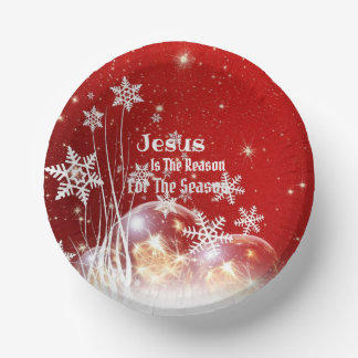 Jesus Is the Reason Christmas Paper Plate