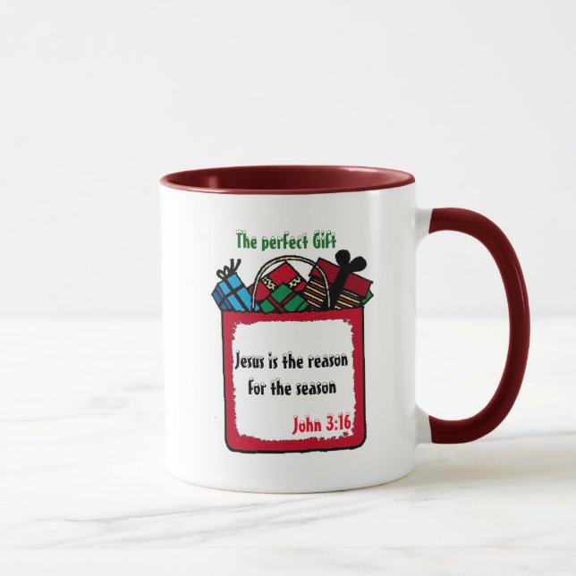 Jesus is the reason Customise It Christmas Mug (Right)